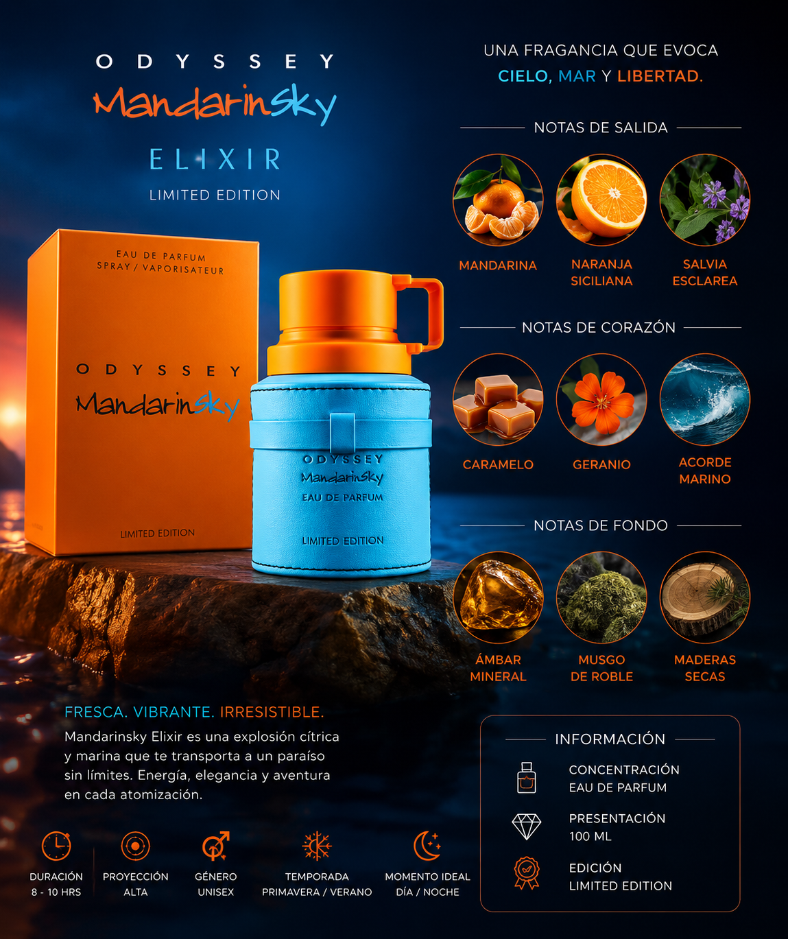 ARMAF ODYSSEY MANDARIN SKY (100ml)3.4oz for men