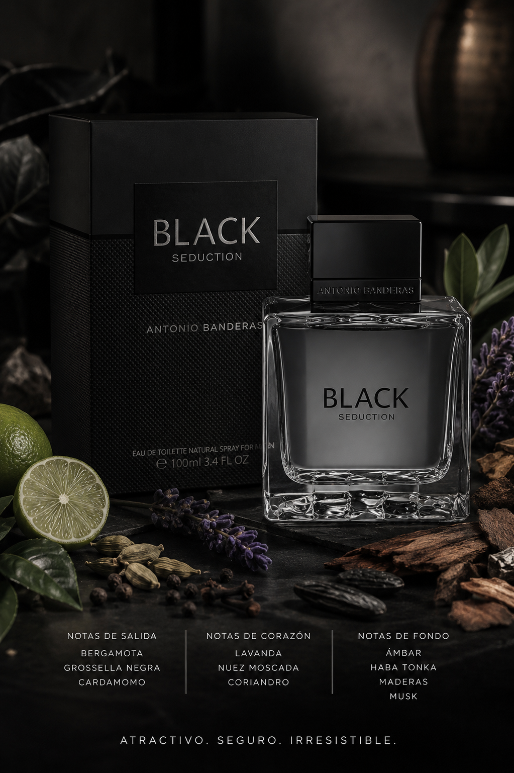 Antonio Banderas Black Seduction-Eau de Toilette (100 ml) 3.4oz