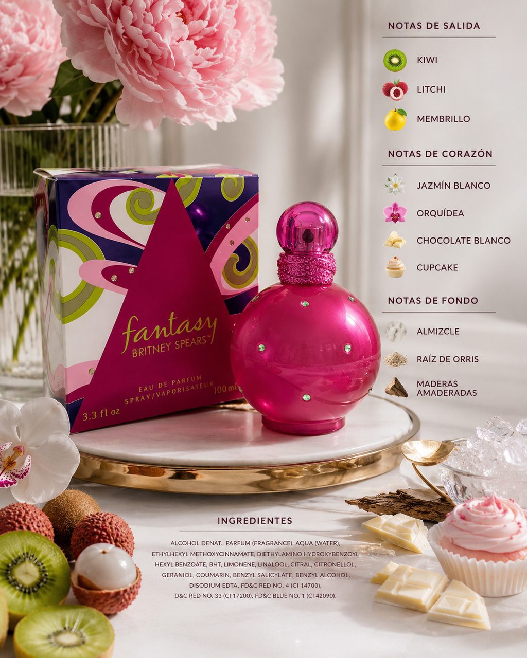 Fantasy Britney Spears/EAU De Parfum Spray. women\100ml(3.3oz