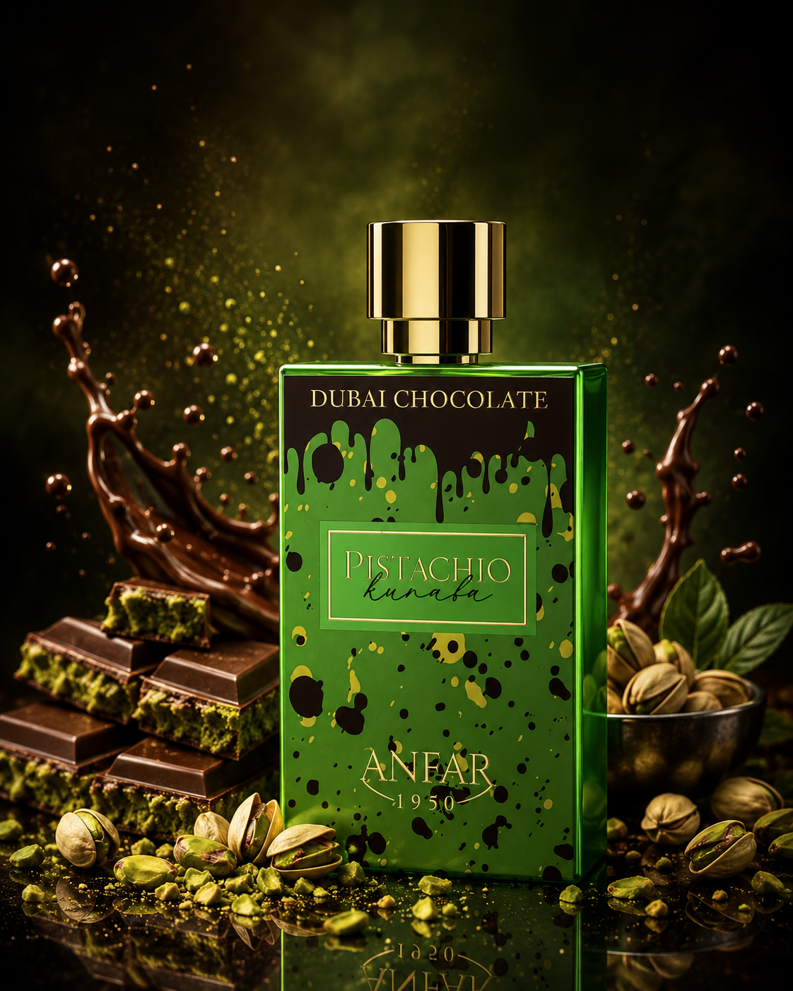 Anfar Dubai Chocolate Pistachio Kunafa - Eau de Parfum (80ml / 2.7 oz)